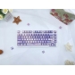 Dreamy Water Lily 104+26 PBT Backlit Keycaps Set Cherry Profile for MX Switches Mechanical Gaming Keyboard